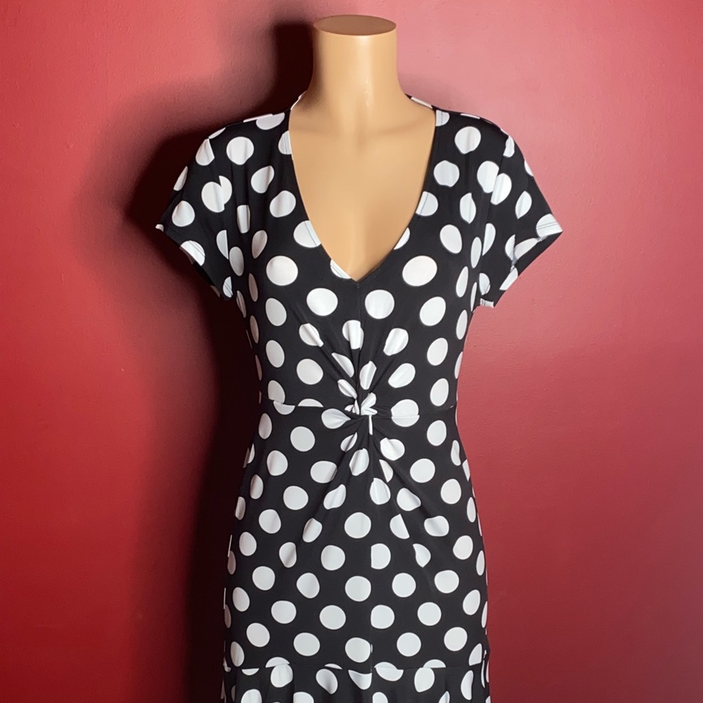 Brand new Black and white poka dot dress